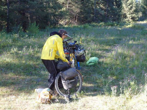 GDMBR: Packing the bike.